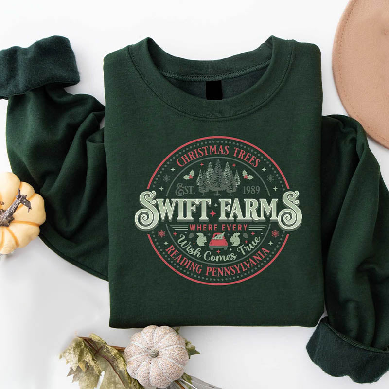 Swift Farm Christmas Trees Sweatshirt