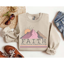 Faith Can Move Mountain Church Christian Sweatshirt