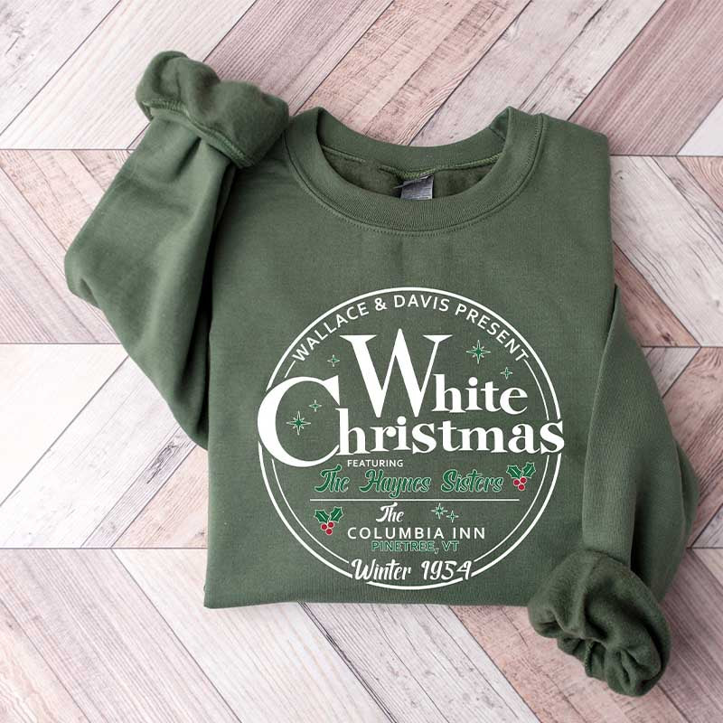 Vintage White Christmas Sweatshirt