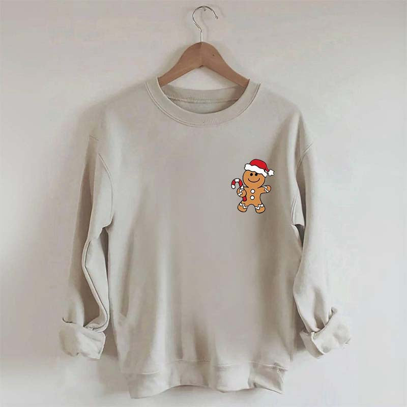 Women's Christmas Gingerbread Man Sweatshirt