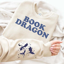 Book Dragon Fantasy Reader Sweatshirt