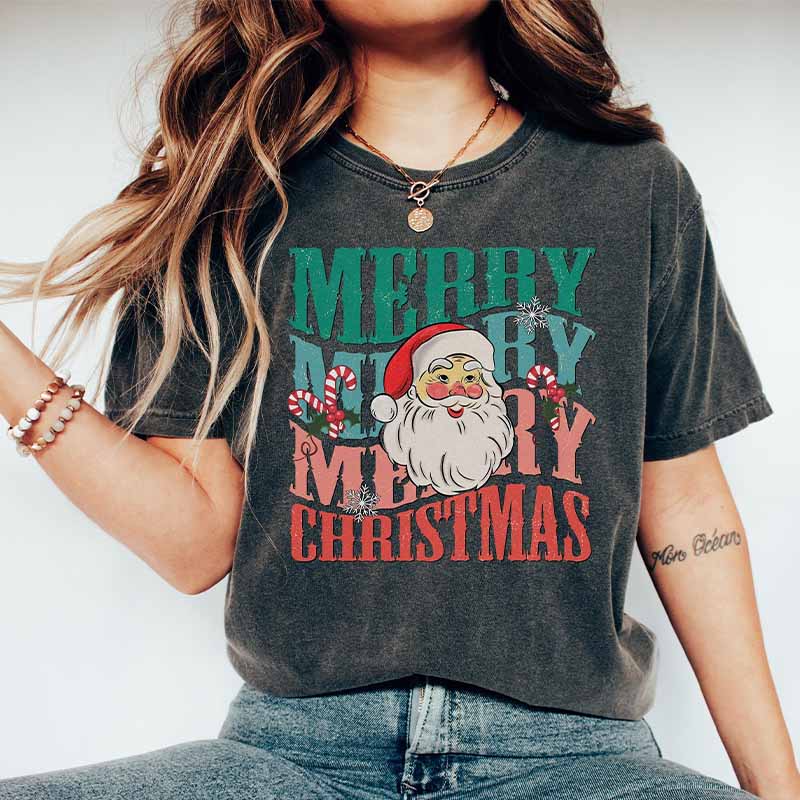 Women's Christmas Vintage Holiday T-Shirt