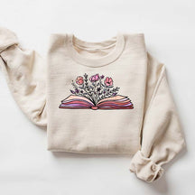 Flowers Book Bookworm Club Sweatshirt