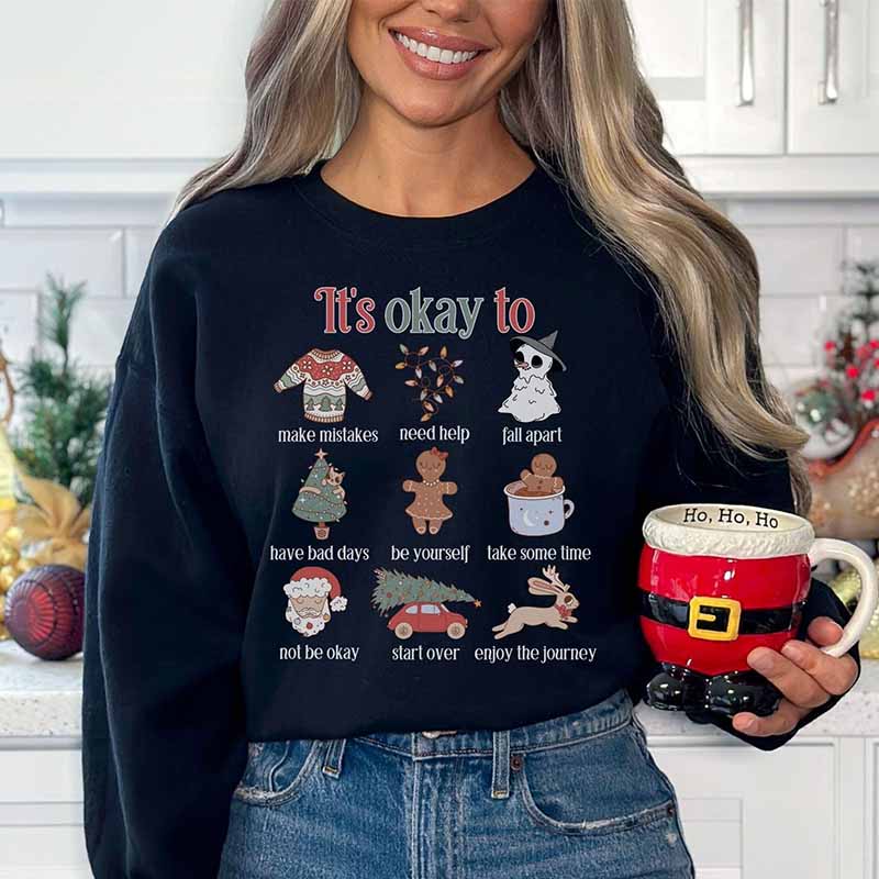 Mental health Christmas Sweatshirt