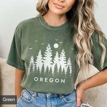 State of Oregon Pine Nature Outdoors T-Shirt