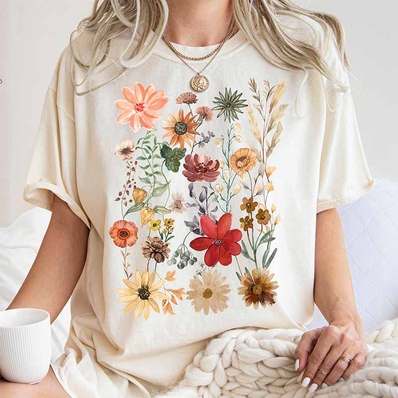 Fall Wildflower Comfort Colors T-Shirt