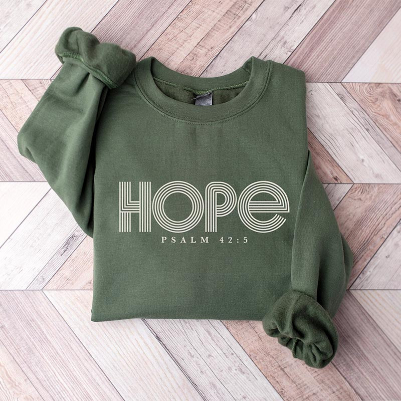 Hope Psalm 42:5 Christian Sweatshirt