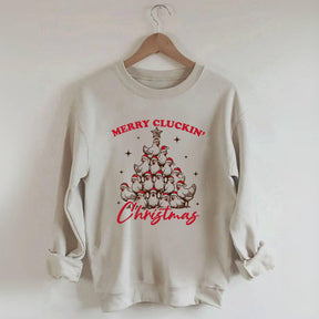 Merry Cluckin' Christmas Sweatshrit