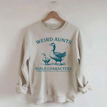 Weird Aunt Build Characters Sweatshirt