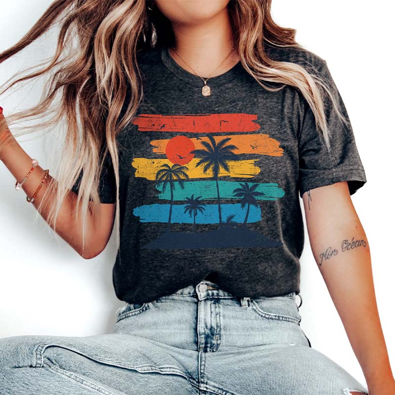 Retro Summer Vintage Style Sunset T-Shirt