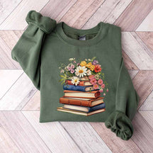 Flowers Book Club  Bookworm sweatshirt