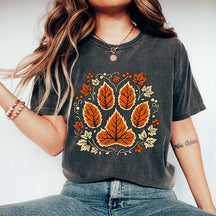 Fall Vine Leaf Paw T-Shirt