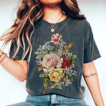 Flower Graphic Boho Botanical T-Shirt