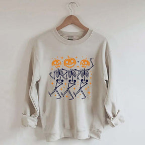 Pumpkin Skeleton Halloween Sweatshirt