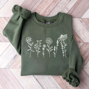 Wildflowers Floral Women Sweatshirt