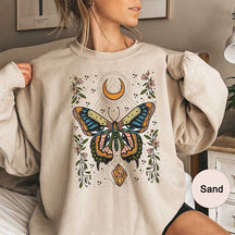 Mystical Butterfly Witchy Plant Sweatshirt