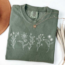 Wild Flower Floral Cottagecore T-Shirt