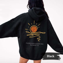 Sunset Beachy Coconut Girl Surf Hoodie