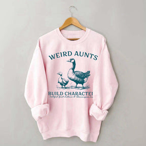 Weird Aunt Build Characters Sweatshirt