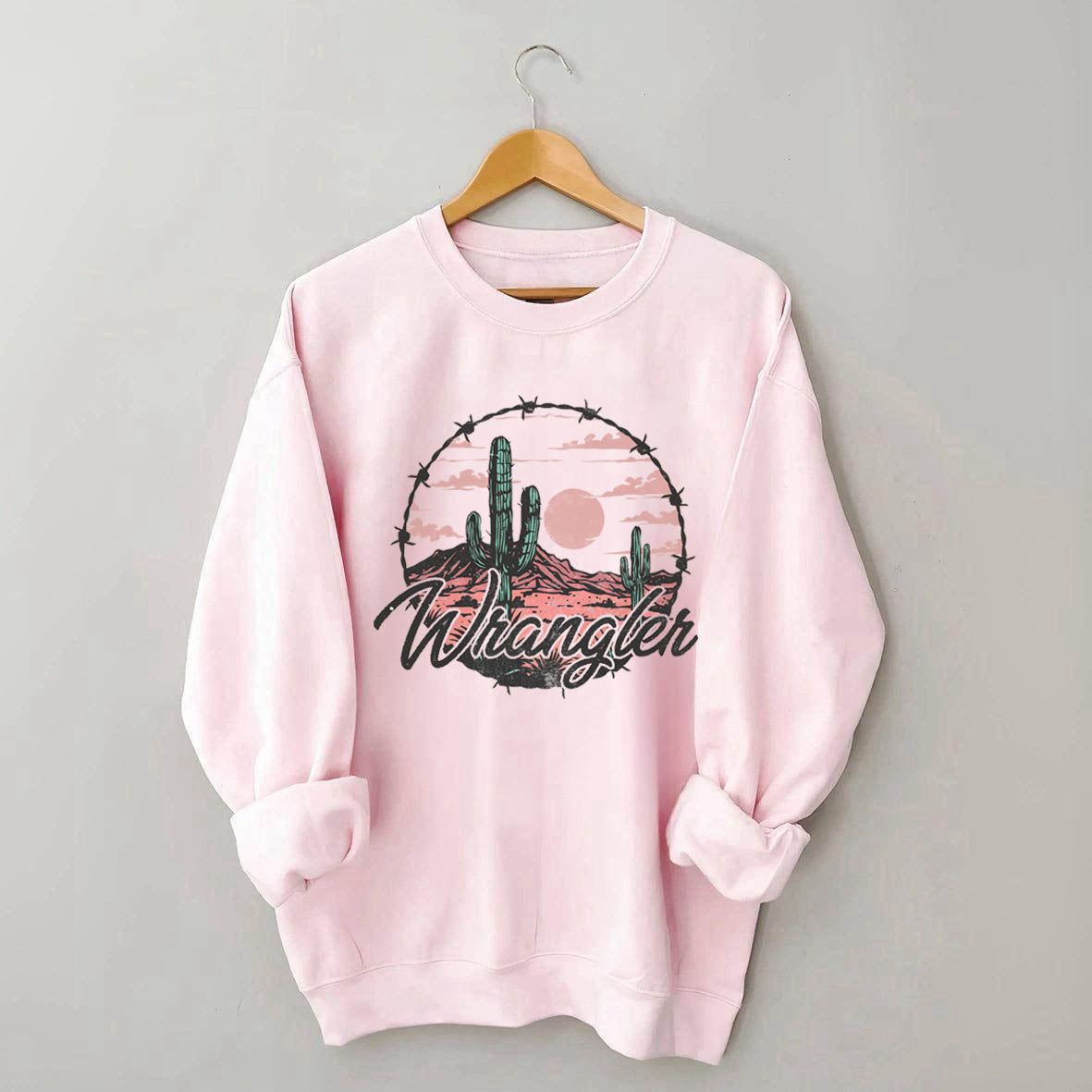 Distressed Western Cowgirl Sweatshirt