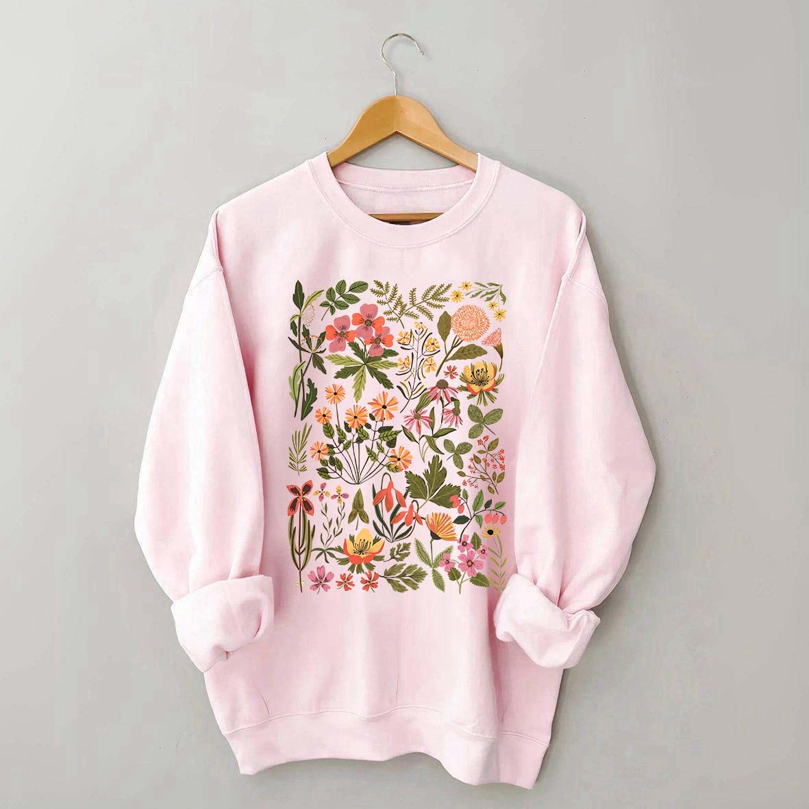 Wildflowers Vintage Botanical Sweatshirt