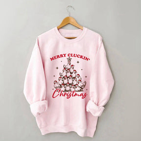 Merry Cluckin' Christmas Sweatshrit