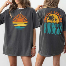 Forever Chasing Sunsets Beach Vacation T-Shirt