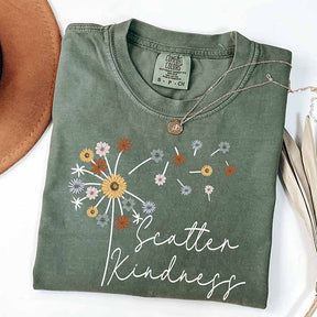 Be Kind Scatter Kindness Positive Floral T-Shirt