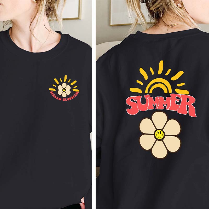 Hello Summer Floral Sweatshirt