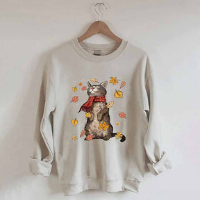 Cats Autumn Fall Sweatshirt