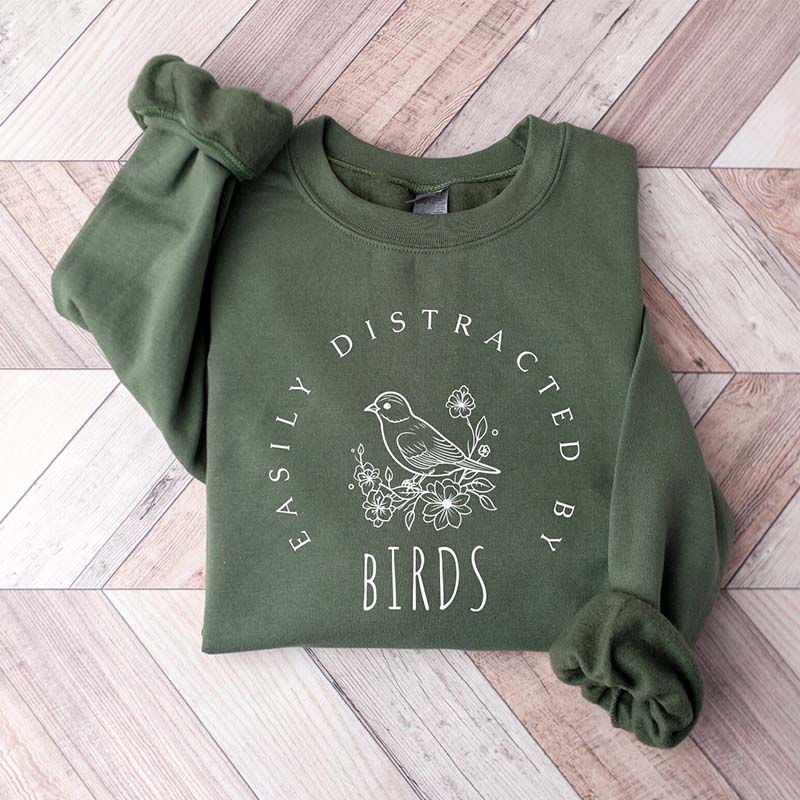 Distracted By Birds National Sweatshirt