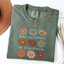 Peace and Kindness Daisy T-Shirt