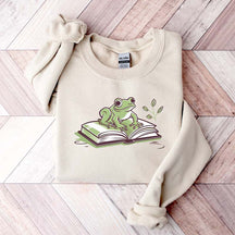 Bookworm Book Frog Sweatshirt