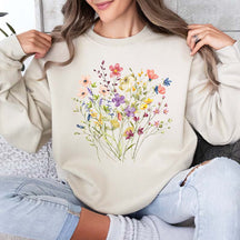 Pressed Flowers Floral Nature Sweatshirt