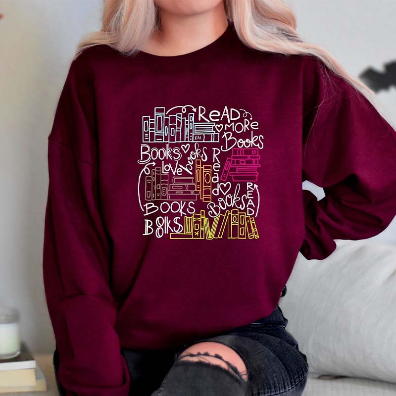 Read More Books Cute Bookworm Sweatshirt