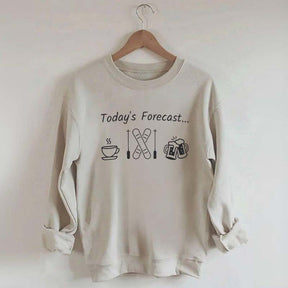 Today's Forecast Skiing Sweatshirt