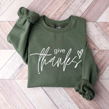 Give Thanks Family Thanksgiving Sweatshirt