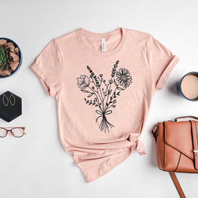 Bouquet Plant Mom Gardening Flower T-Shirt