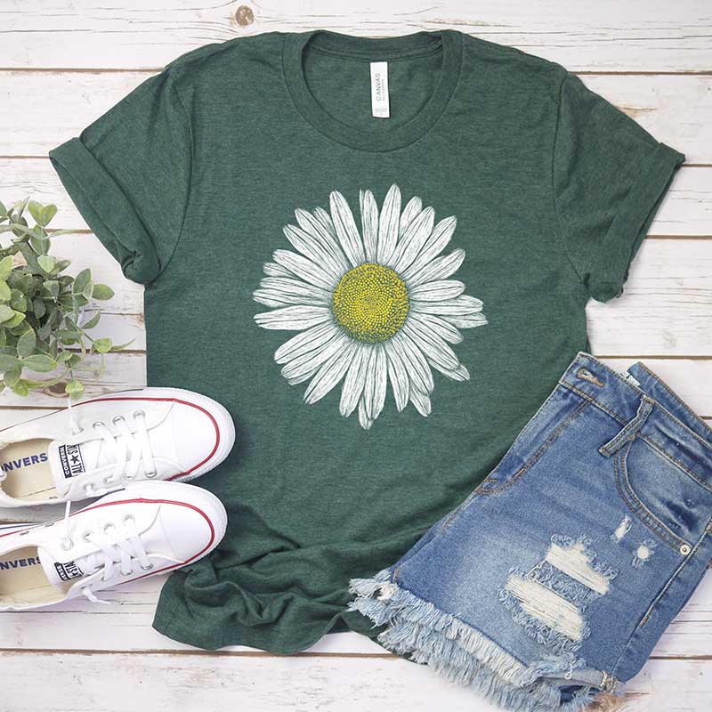 Daisy Wildflower Spring Boho T-Shirt