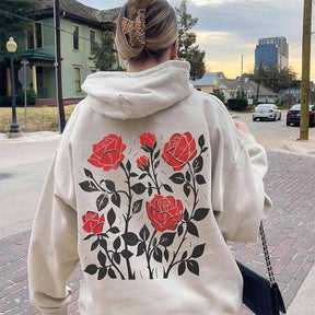 Rose Floral Hoodie