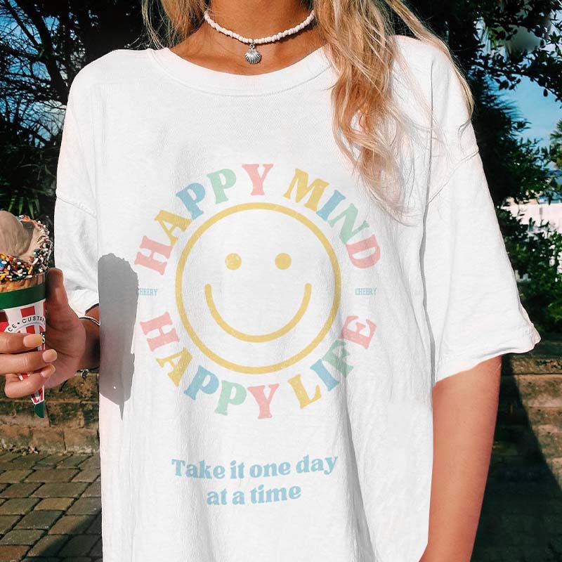 Happy Mind Aesthetic T-Shirt