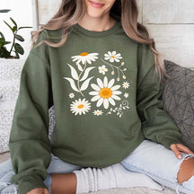 Boho Daisy Floral Sweatshirt