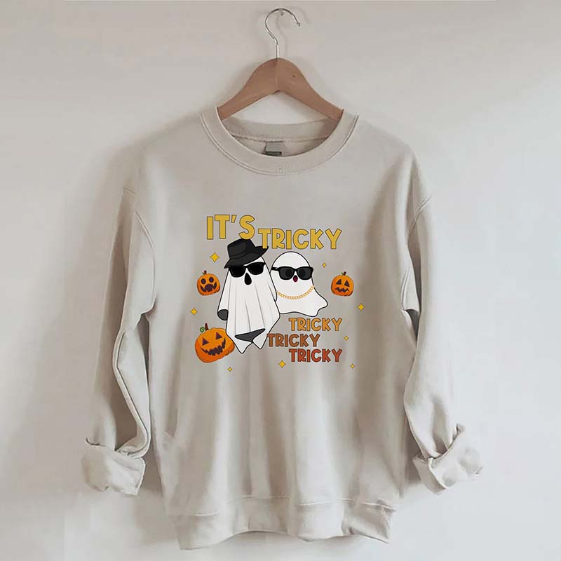 It's Tricky Tricky Tricky Halloween Sweatshirt