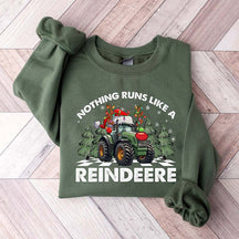 Farmer Christmas Tractor Xmas Farm Sweatshirt