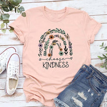 Choose Kindness Floral Rainbow T-Shirt