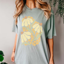 Yellow Wildflower  Southern Floral  T-Shirt