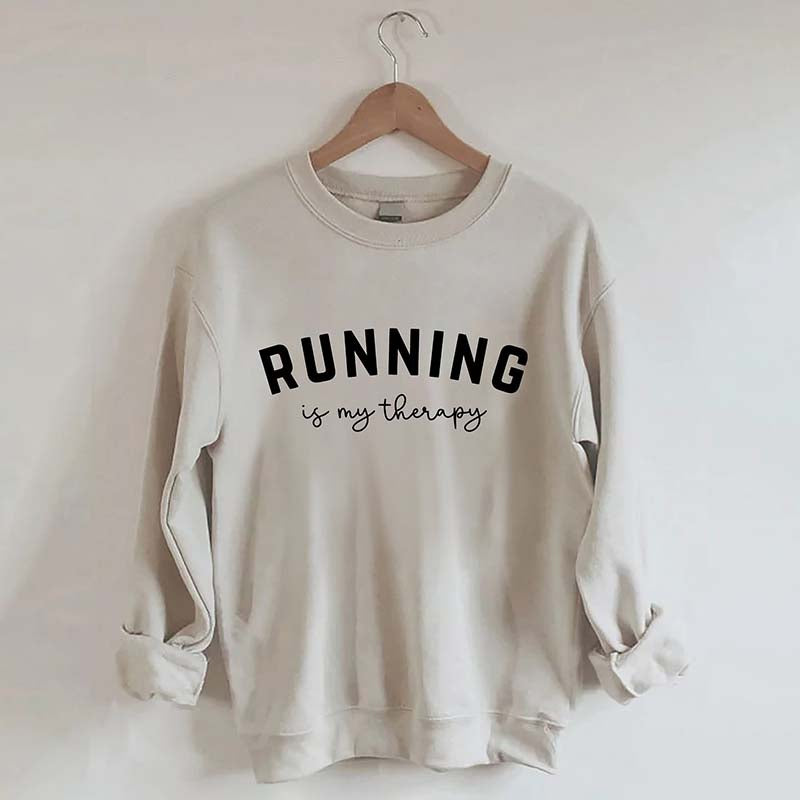 Running Is My Therapy Sweatshirt