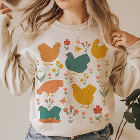 Chicken Aesthetic Farmlife Sweatshirt