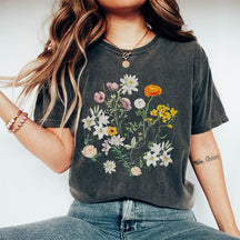 Floral Graphic Nature Dyed T-Shirt