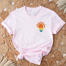 Sun Minimalis Trendy Retro Summer T-Shirt